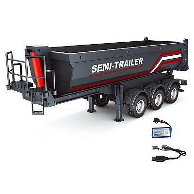 Caçamba Huina para Scania 1/18 Preto 1509