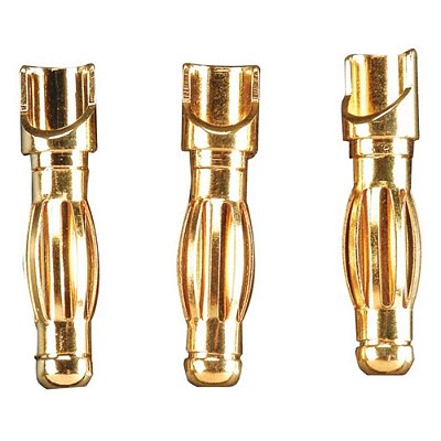 Conect. Gold Bullet Male 4MM Gpmm3114