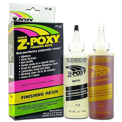 Cola ZAP z-Poxy Resina de Acabamento 12OZ PT-40