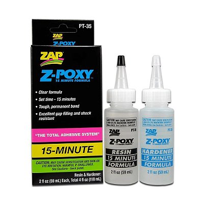Cola ZAP z-Poxy 15 Epóxi Minutos 4OZ PT-35