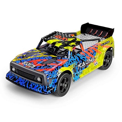 Carro Wltoys 1/12 Flat Sports W/leds 60KM 4WD Yellow 124020