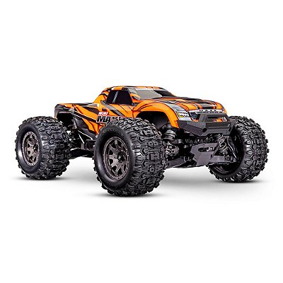 Carro Traxxas Mini Maxx BL-2S 4WD RTR TQ Laranja 107154-1