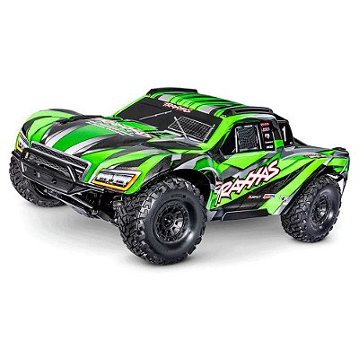 Carro Traxxas Maxx Slash BLX 6S TQI TSM 4WD Green 102076-4