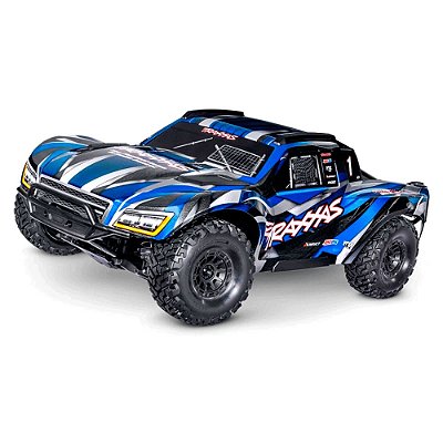 Carro Traxxas Maxx Slash BLX 6S TQI TSM 4WD Blue 102076-4
