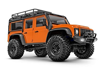 Carro Traxxas 1/18 TRX-4M Land Rover Defender Crawler RTR Naranja