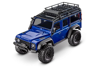 Carro Traxxas 1/18 TRX-4M Land Rover Defender Crawler RTR Blue