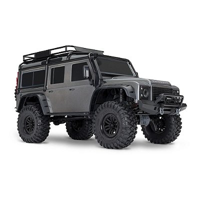 Carro Traxxas 1/10 TRX-4 Land Rover Defender TQI Silver 82256-4