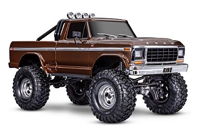 Carro Traxxas 1/10 TRX-4 Ford 79 f-150 Ranger XLT TQI Marrón