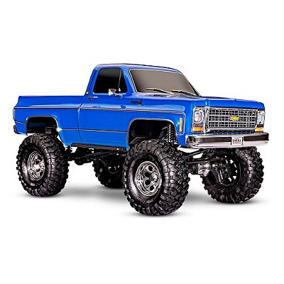 Carro Traxxas 1/10 TRX-4 Cheyenne 79 K10 Crawler TQI Blue 92056-4