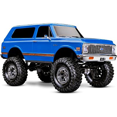 Carro Traxxas 1/10 TRX-4 Blazer 72 K5 Crawler 4WD TQI Blue 92086-4
