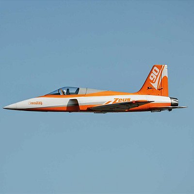 Aeromodelo Freewing Zeus Laranja 90MM 8S EDF Sport JET PNP Fj32022p