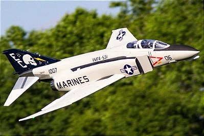 Aeromodelo Freewing f-4 Phantom II "ghost Grey" 8S 90MM EDF JET Fj31232p