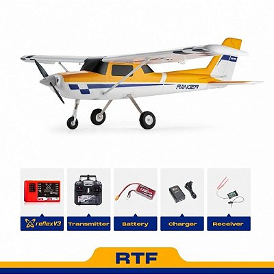 Aeromodelo FMS Ranger EP V2 1220mm RTF Reflex V3 Yellow Fms147ryl-REFV3