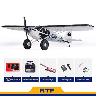 Aeromodelo FMS PA-18 Super CUB 1300mm RTF Reflex V3 Fms138r-REFV3