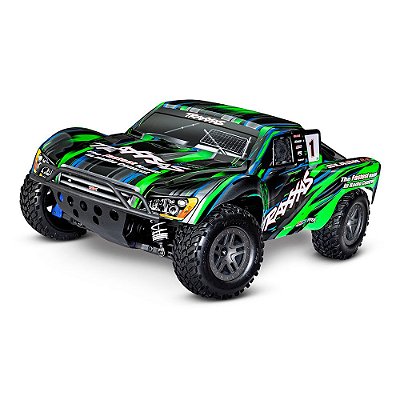 Carro Traxxas 1/10 Slash 4WD BLX 2S TQ Green 68154-4