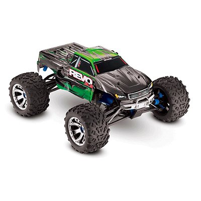 Carro Traxxas 1/10 Revo 3.3 Nitro RTR 4WD TSM TQI Green 53097-3