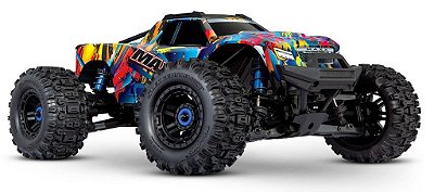 Carro Traxxas 1/10 Maxx Monster Truck TQI 4S Widemaxx RNR 89086-4
