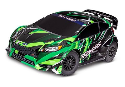 Carro Traxxas 1/10 Ford Fiesta ST VXL Rally BLX 4WD Verde