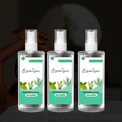 03 Desodorantes Naturais 0% Alumínio 60ml