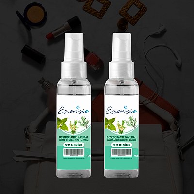 02 Desodorantes Naturais 0% Alumínio 15ml