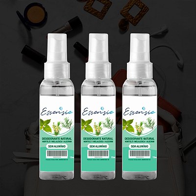 03 Desodorantes Naturais 0% Alumínio 15ml