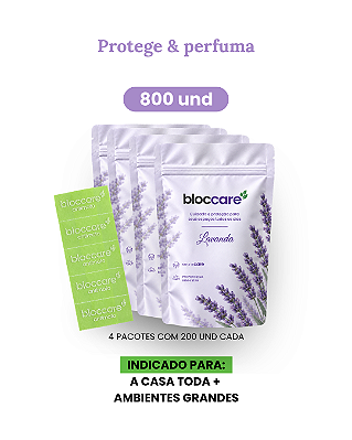 Bloccare Antimofo - Kit de 800 etiquetas Lavanda