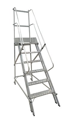 Escada Plataforma 1,50 m (5 Degraus + Patamar) Modelo NR12