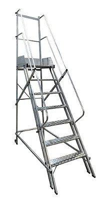 Escada Plataforma 1,75 m (6 Degraus + Patamar) Modelo NR12