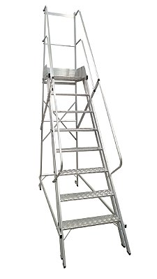 Escada Plataforma 2,00 m (7 Degraus + Patamar) Modelo NR12
