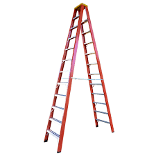 Escada Tesoura Duplo Acesso Fibra Vidro TAF-12 altura 3,32 M