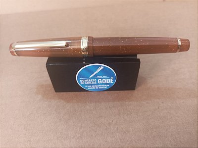 Caneta Tinteiro Jinhao 82  - Marrom com Dourado