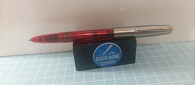 Caneta Tinteiro Jinhao 51-A - Corpo Translúcido Vermelho