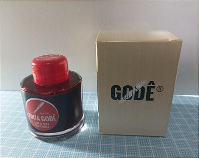 Vidro de Tinta Godê - Tinta Vermelho Permanente - 50 mL