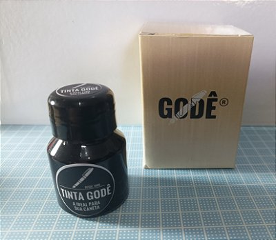 Vidro de Tinta Preta Permanente - 35 ML - Nova Embalagem