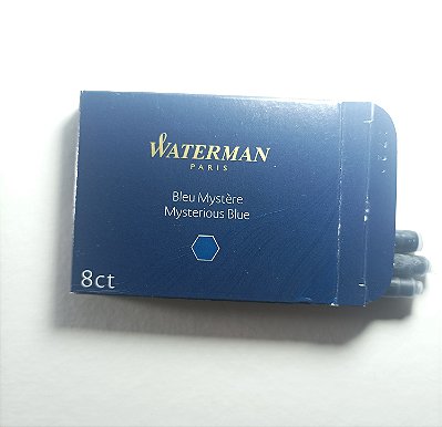 Tinta Waterman - Azul Mysterious Blue - Cartucho com 8 Unidades