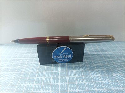 Caneta Tinteiro Parker 45 - Vermelha - Ano 1970 - Pena F (Ouro)