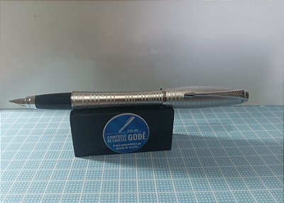 Caneta Tinteiro Parker Urban Premium Cinza  Azulado