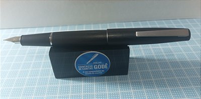 Caneta Tinteiro Jinhao 80- Preta com Clip em Aço Escovado