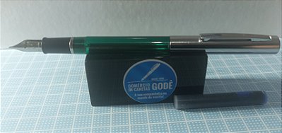 Caneta Tinteiro Sheaffer Estudante Cartidge Ano 1980 Verde