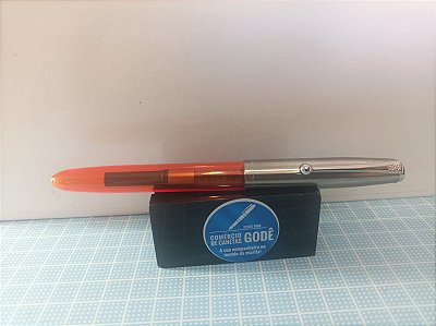 Caneta Tinteiro Jinhao 51-A - Corpo Translúcido Laranja