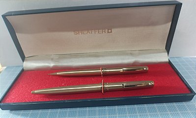 JOGO SHEAFFER- LINHA 630- MODELO DOURADO VELHO – NEW OLD STOCK