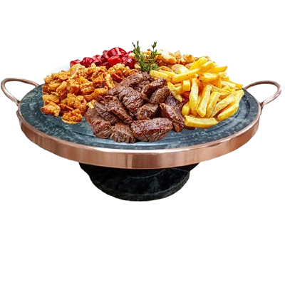 Kit Fondue Artesanal Pedra Sabão 32cm Com Fogareiro