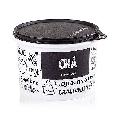 Tupperware Tupper Caixa 1,1L - Chá Preto/Branco