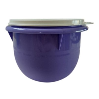 Tupperware Tigela Batedeira 1 Litro Lilás Com Tampa Branca