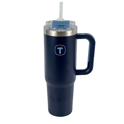 Copo Térmico Big T com canudo 1,1L - Azul