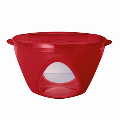 Tigela Outdoor Vermelho/Transparente - 4,3 Litros