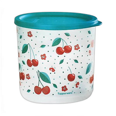 Refri Line Redondo 3,3 Litros - Cereja/Tampa Tropical