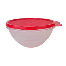Tigela Maravilhosa 2,6 Litros - Transparente / Tampa Vermelha
