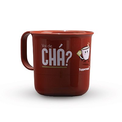 Caneca Tupperware 350ml - Vai de Chá