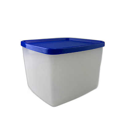 Tupperware Jeitoso 800ml - Transparente Tampa Azul Royal